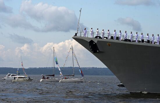 Navy Day celebrations in Russian cities