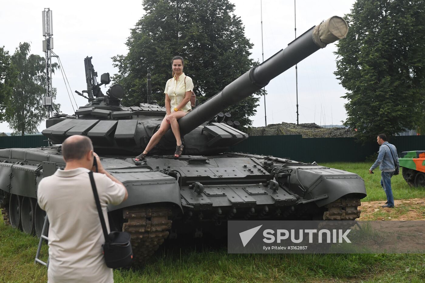 Individual event, the first stage of the Tank Biathlon competition. Day One.