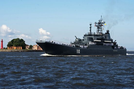 Navy Day celebrations in Russian cities