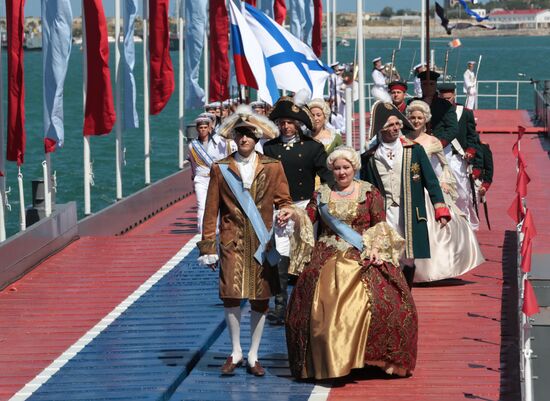 Navy Day celebrations in Russian cities