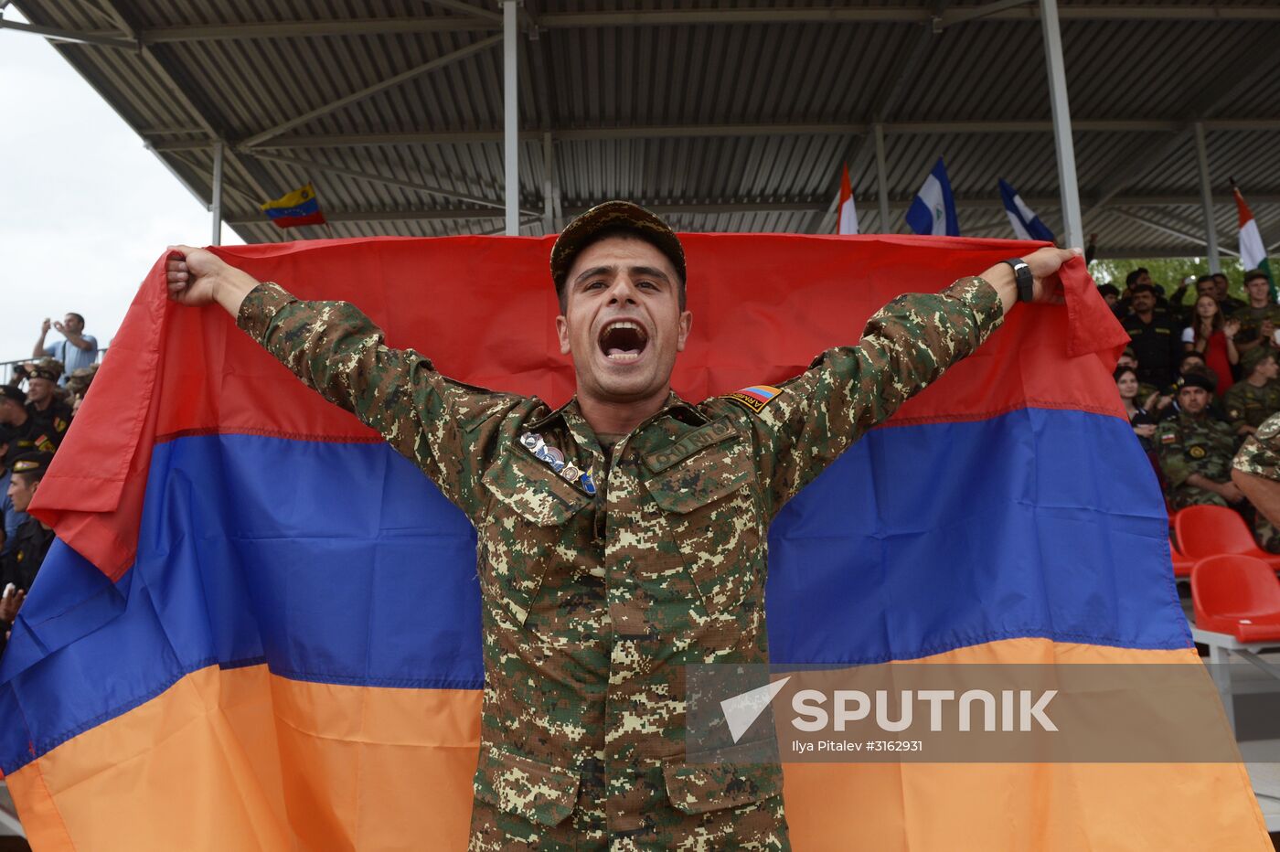 Individual event, the first stage of the Tank Biathlon competition. Day One.