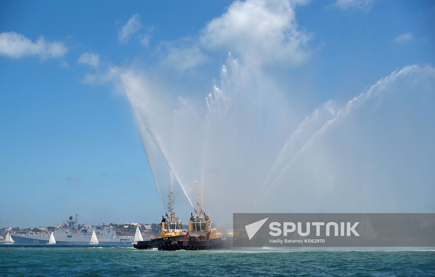 Navy Day celebrations in Russian cities