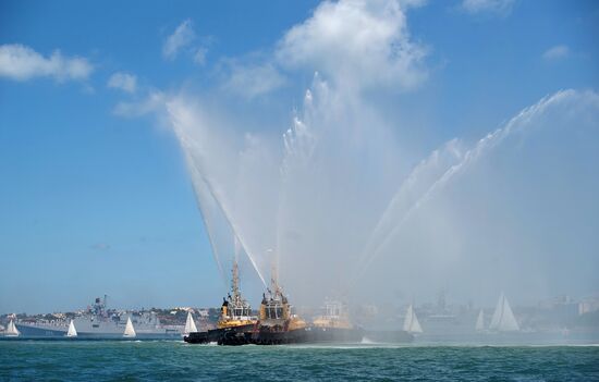 Navy Day celebrations in Russian cities