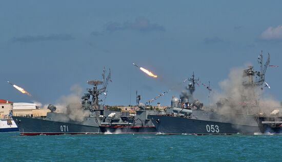 Navy Day celebrations in Russian cities