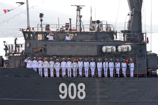 Navy Day celebrations in Russian cities