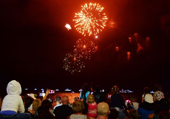 Navy Day celebrations in Russian cities