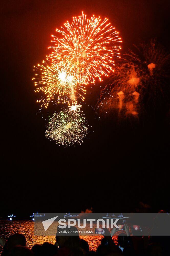 Navy Day celebrations in Russian cities