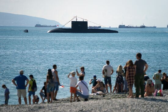 Navy Day celebrations in Russian cities
