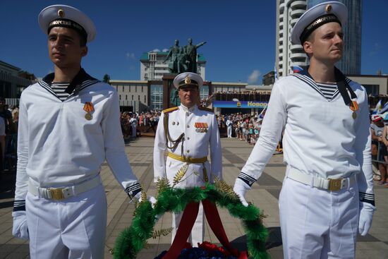 Navy Day celebrations in Russian cities