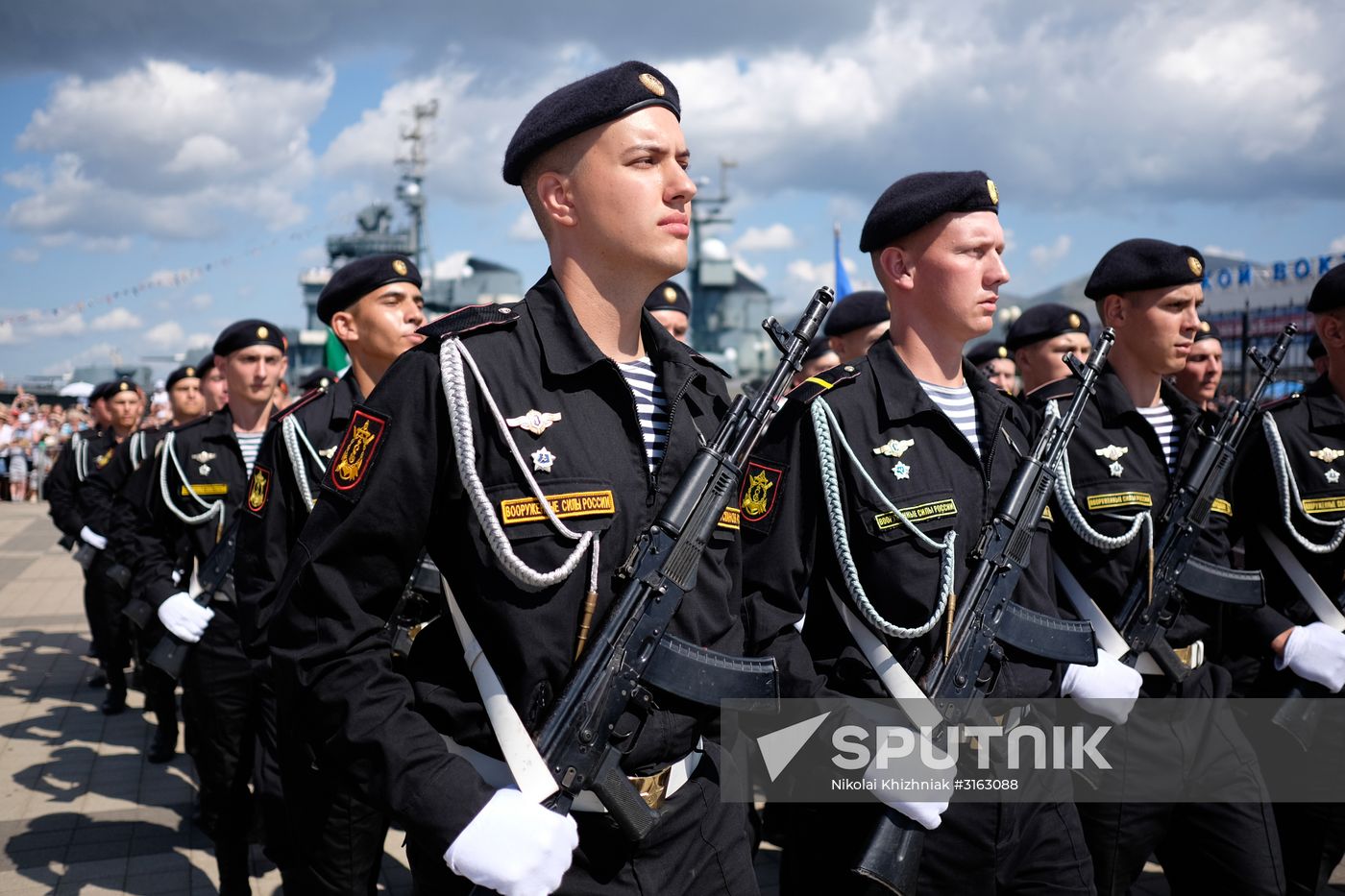 Navy Day celebrations in Russian cities