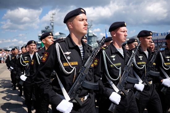 Navy Day celebrations in Russian cities