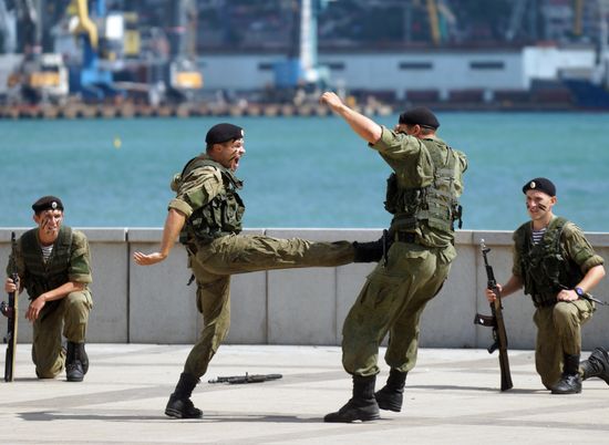 Navy Day celebrations in Russian cities