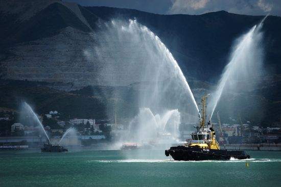 Navy Day celebrations in Russian cities