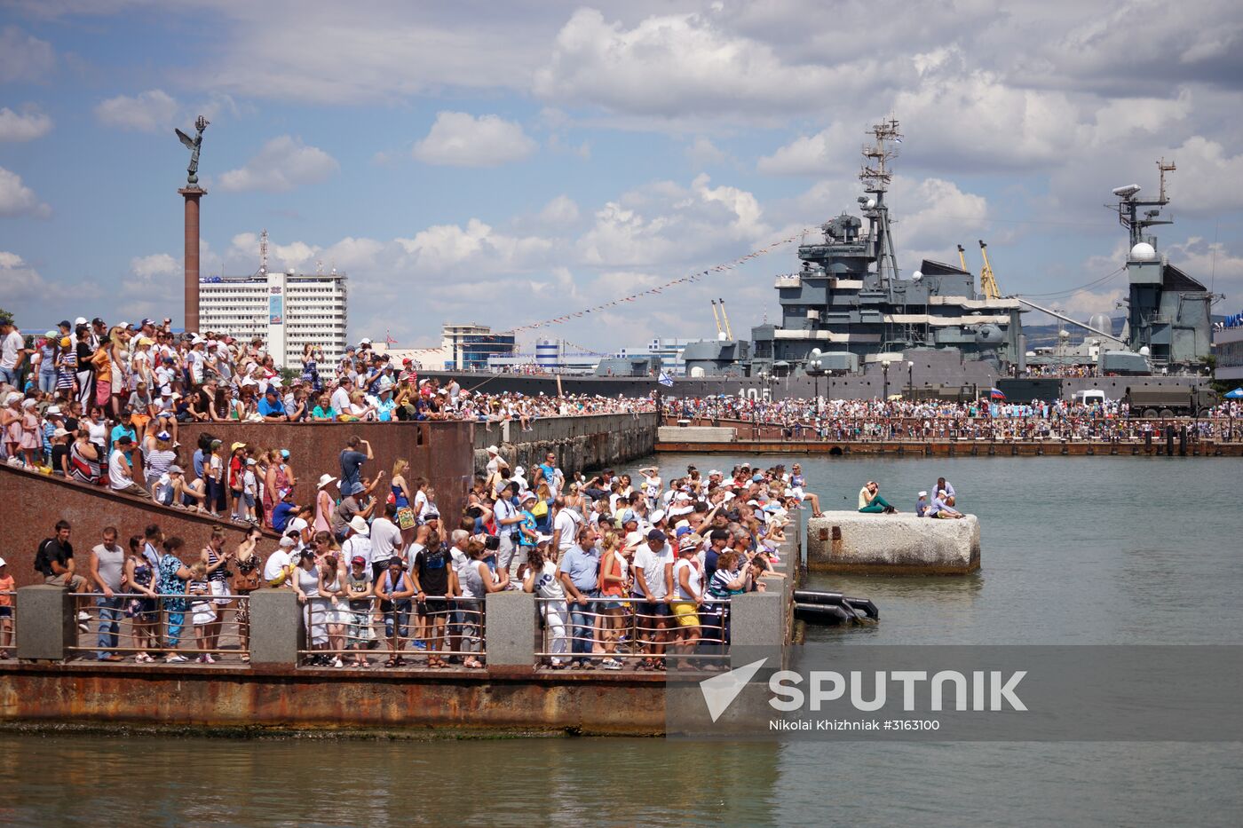 Navy Day celebrations in Russian cities