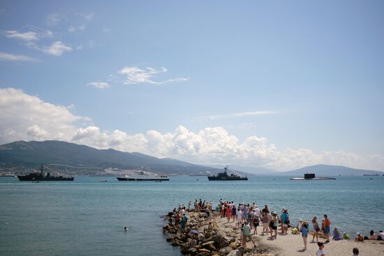 Navy Day celebrations in Russian cities