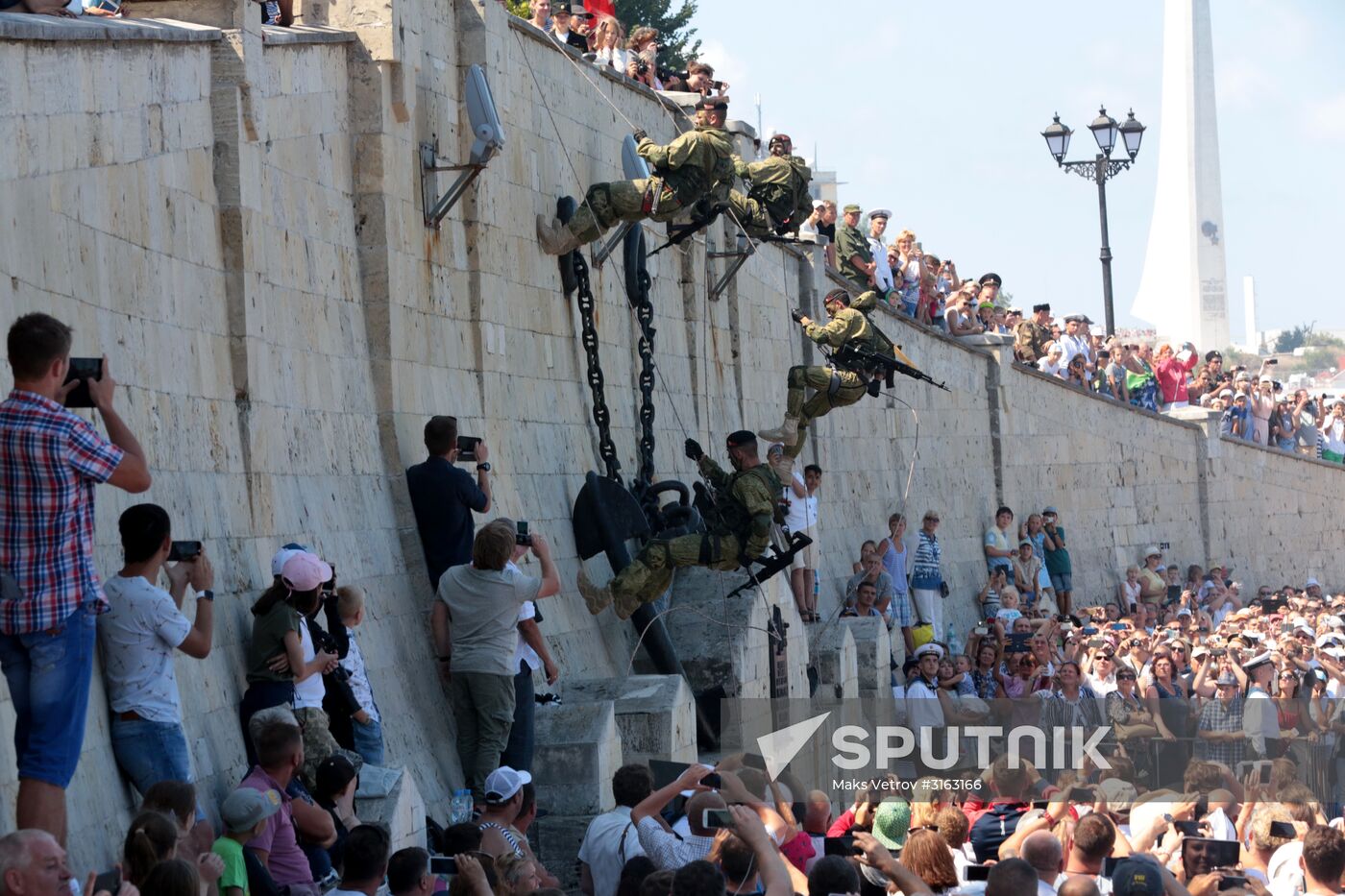 Navy Day celebrations in Russian cities