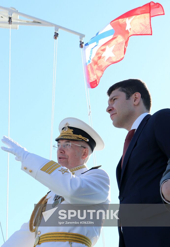 Navy Day celebrations in Russian cities