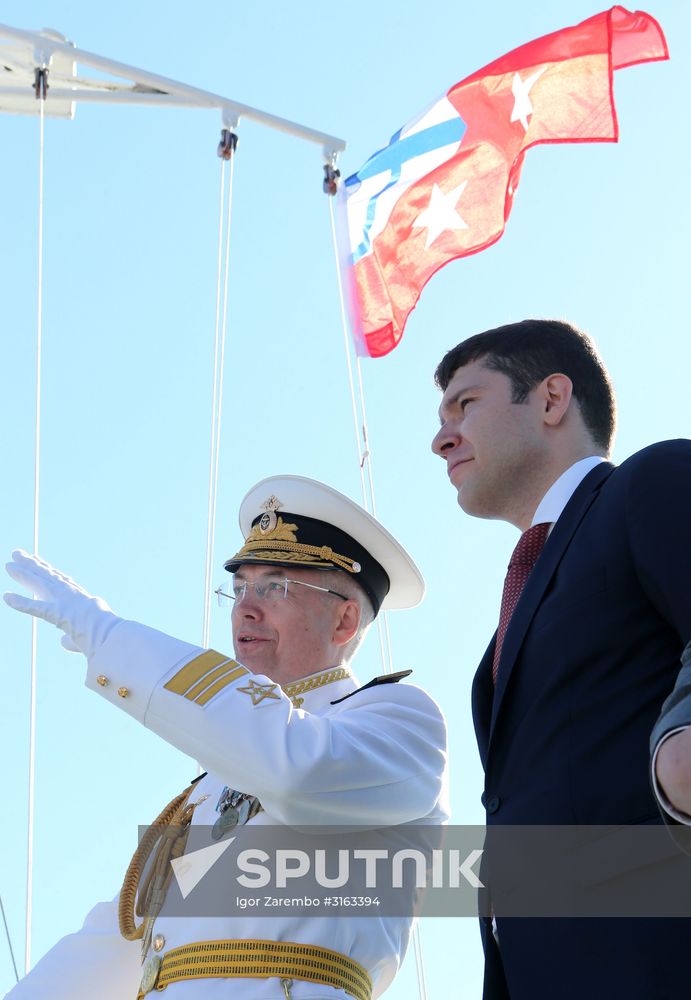 Navy Day celebrations in Russian cities