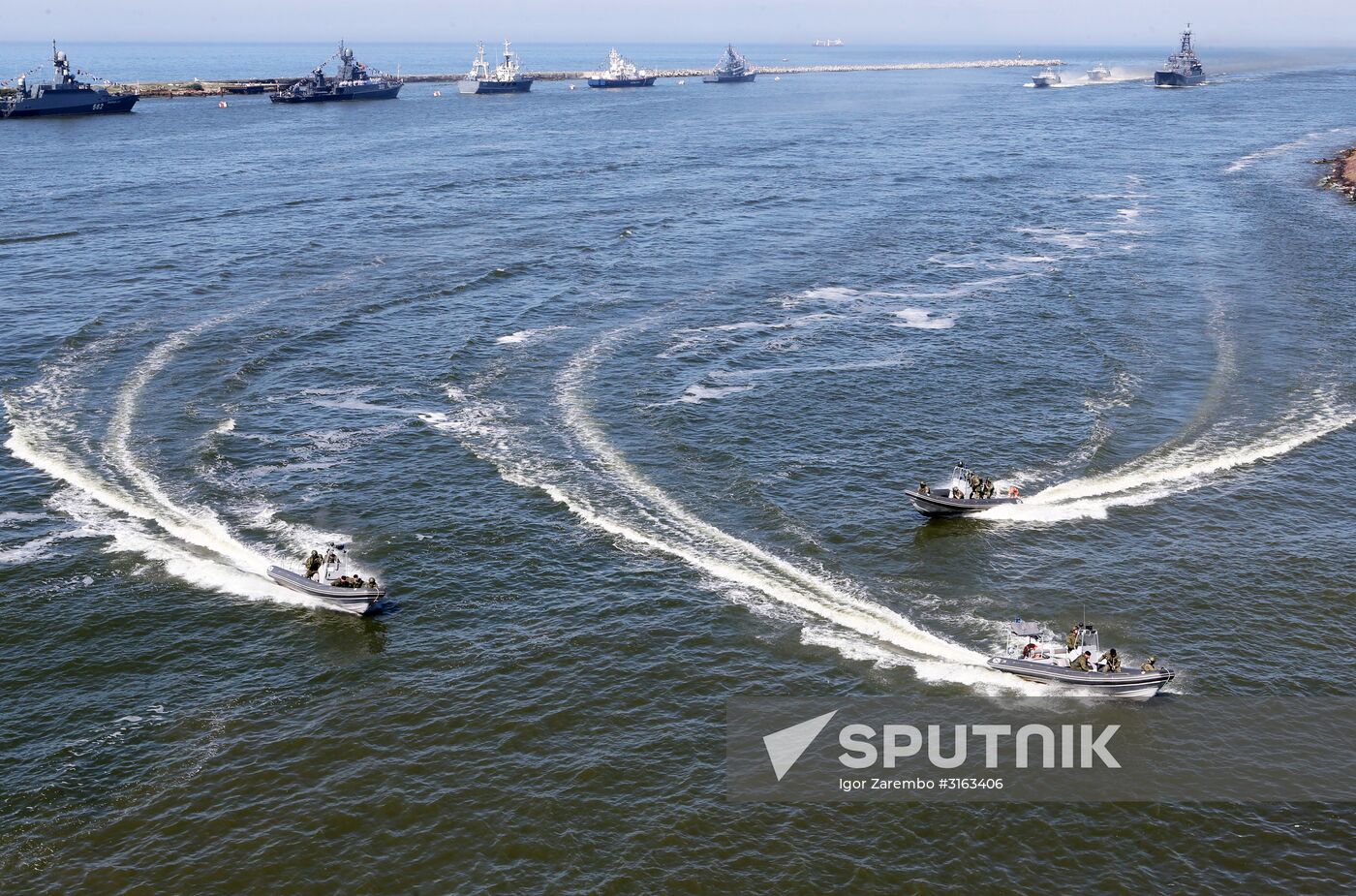 Navy Day celebrations in Russian cities