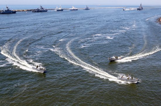 Navy Day celebrations in Russian cities