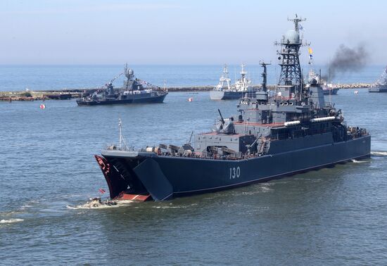 Navy Day celebrations in Russian cities