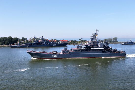 Navy Day celebrations in Russian cities