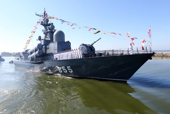 Navy Day celebrations in Russian cities