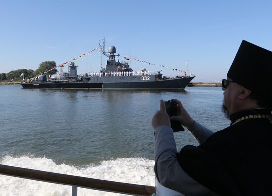 Navy Day celebrations in Russian cities