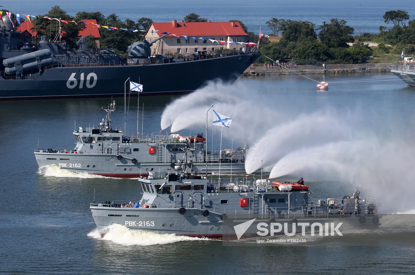 Navy Day celebrations in Russian cities