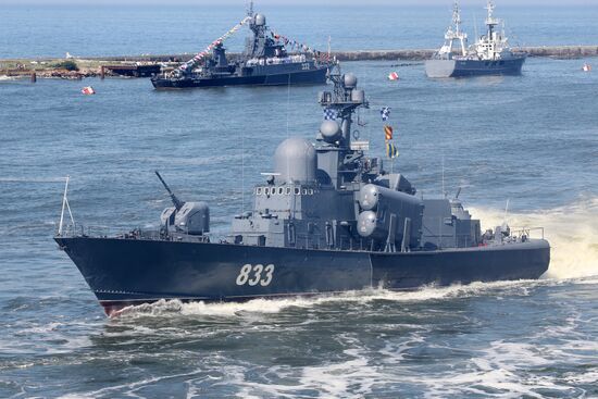 Navy Day celebrations in Russian cities