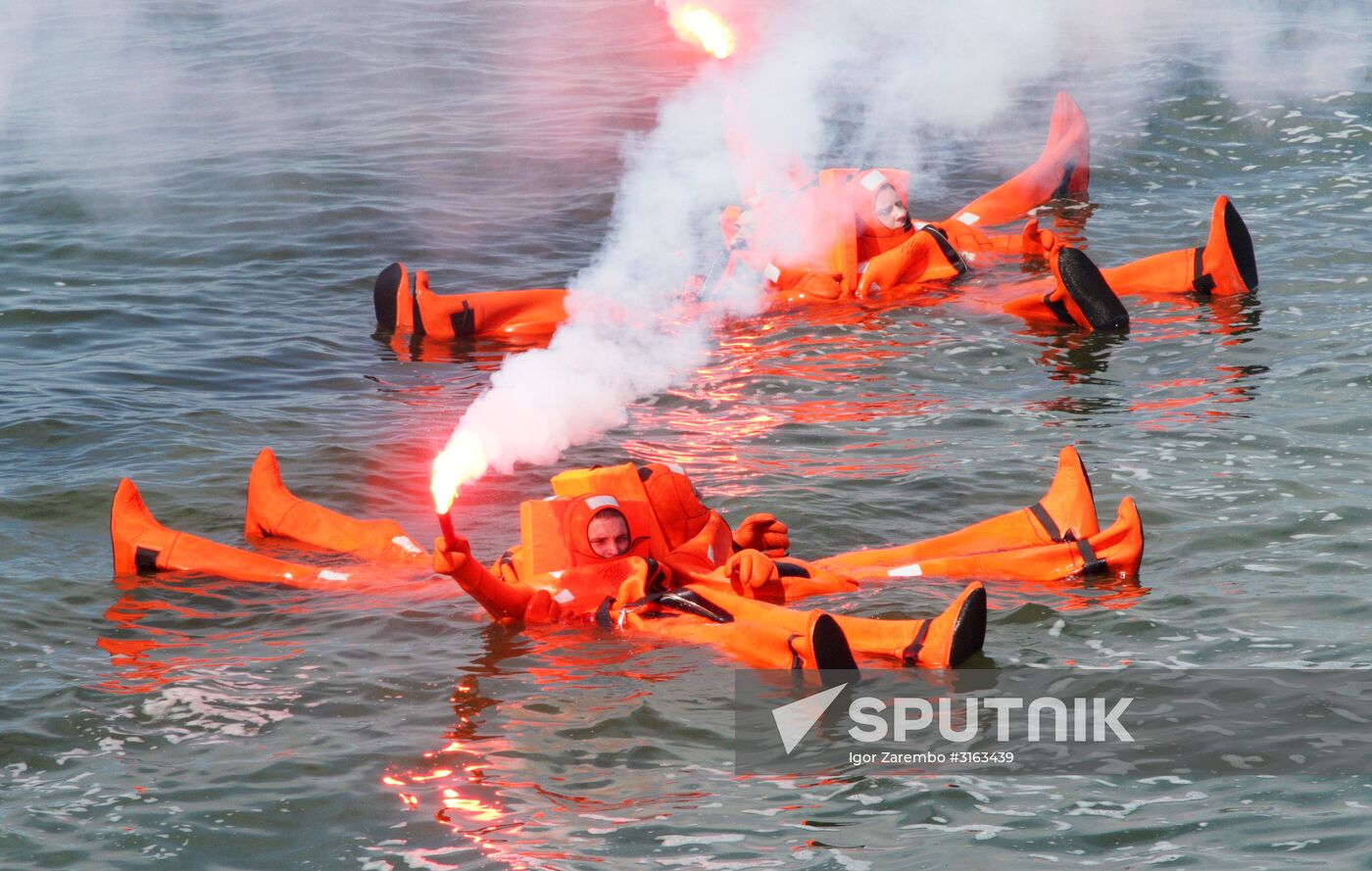 Navy Day celebrations in Russian cities