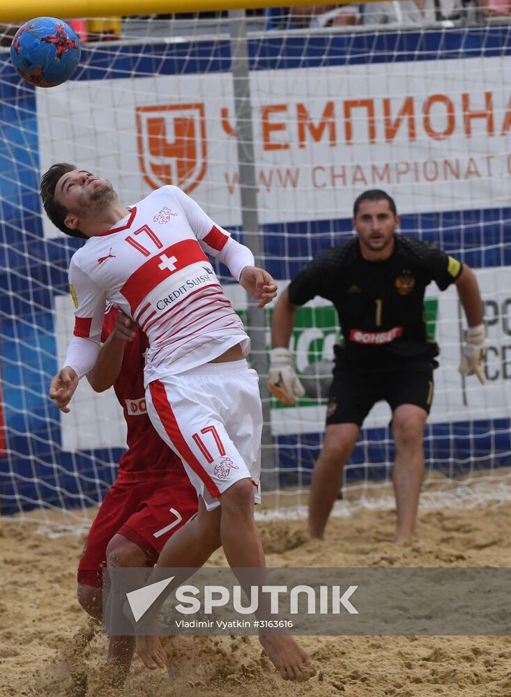 2017 Euro Beach Soccer League. Russia vs. Switzerland