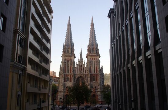 The St. Nicholas Roman Catholic Cathedral (House of Organ and Chamber Music) in Kiev