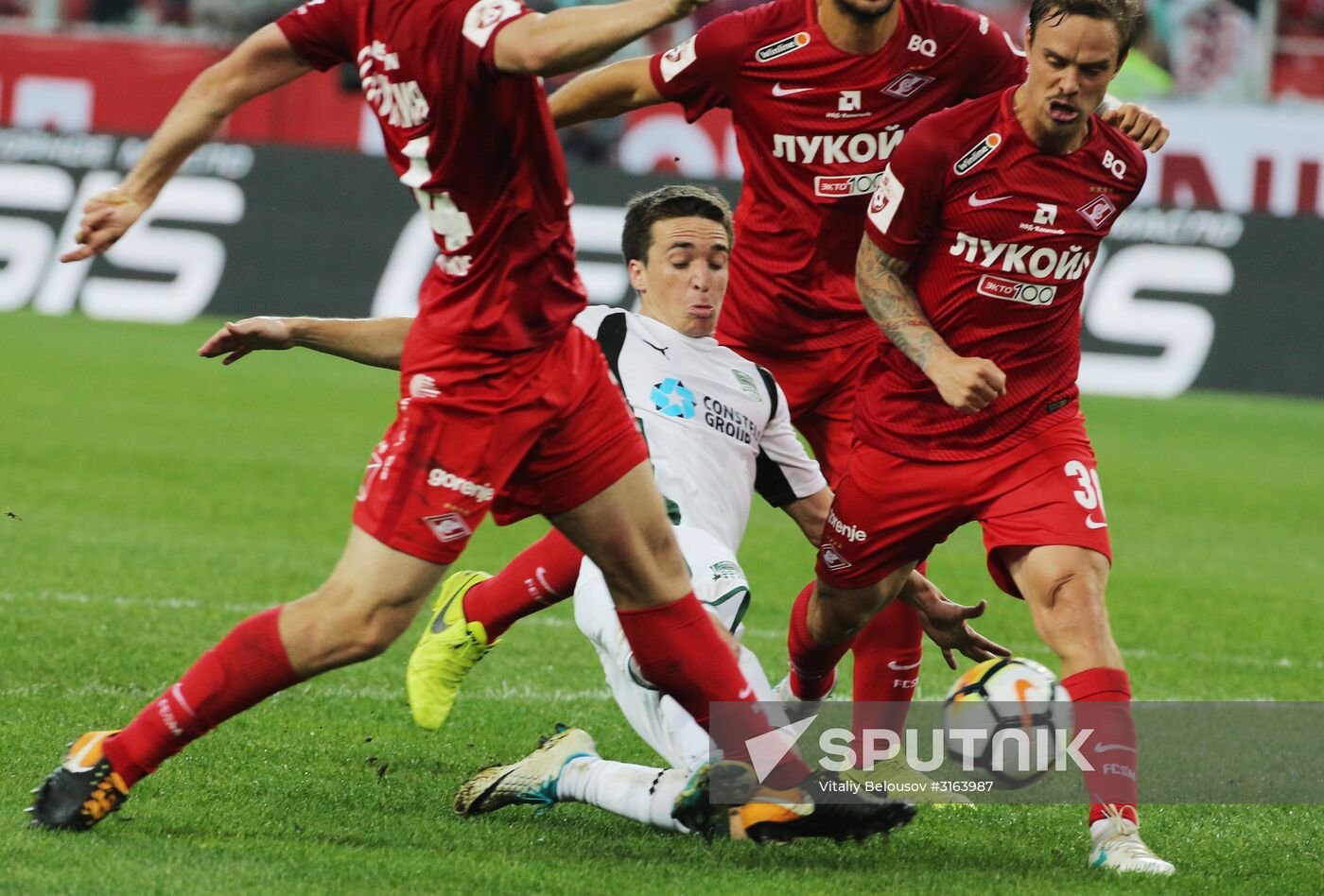 Football. RFPL. Spartak vs. Krasnodar