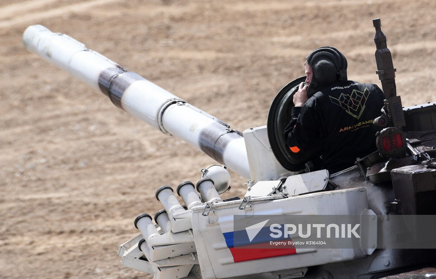 First round of Tank Biathlon Individual Pursuit Race competition. Day four