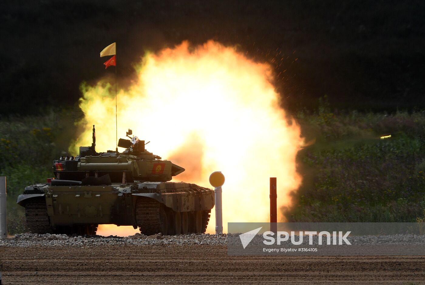 First round of Tank Biathlon Individual Pursuit Race competition. Day four