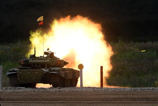 First round of Tank Biathlon Individual Pursuit Race competition. Day four