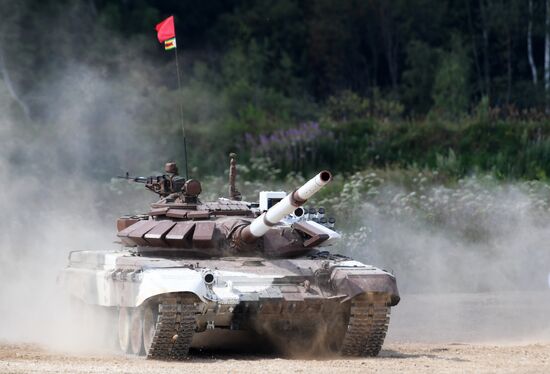 First round of Tank Biathlon Individual Pursuit Race competition. Day four