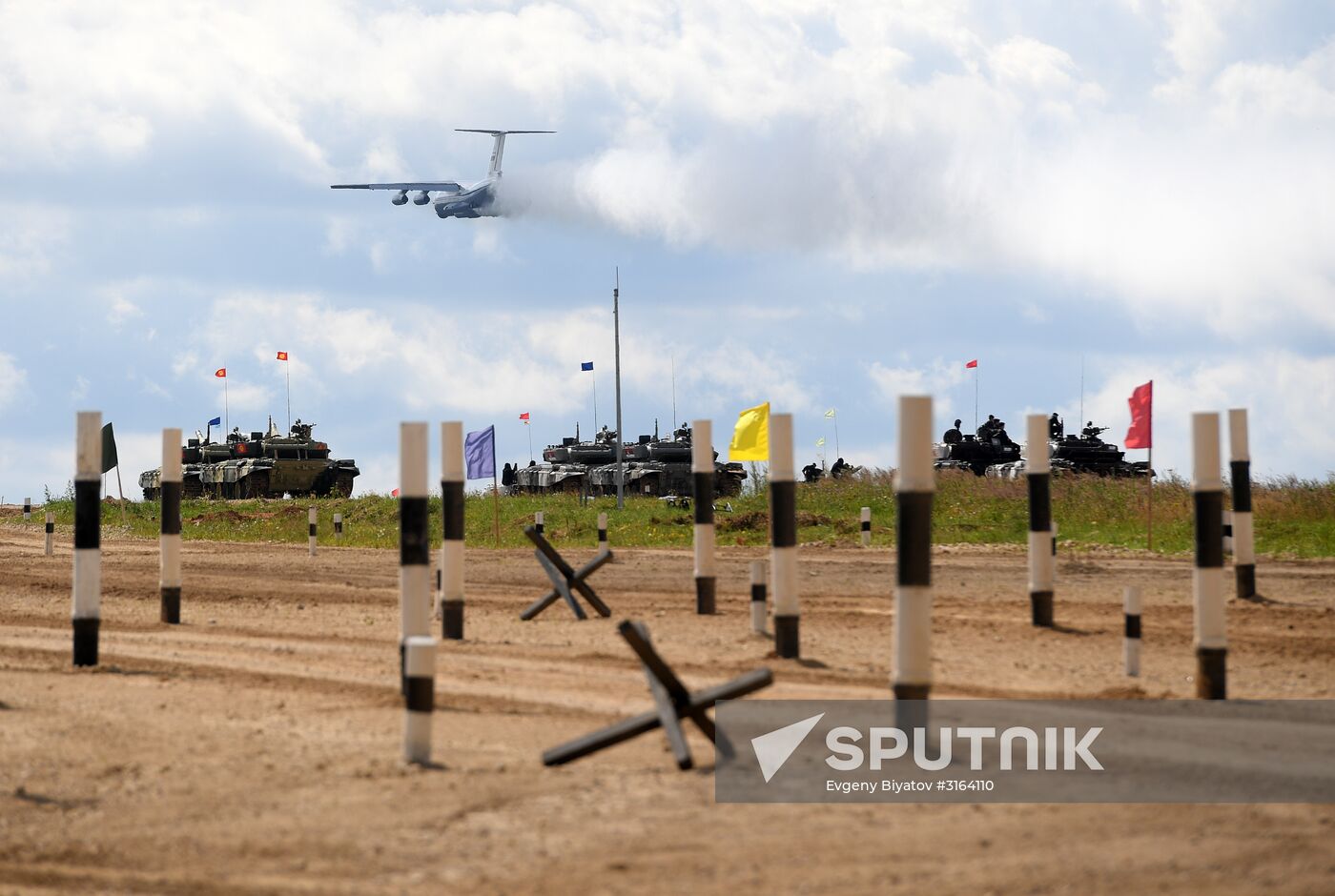 First round of Tank Biathlon Individual Pursuit Race competition. Day four