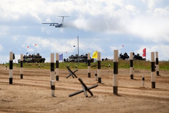 First round of Tank Biathlon Individual Pursuit Race competition. Day four