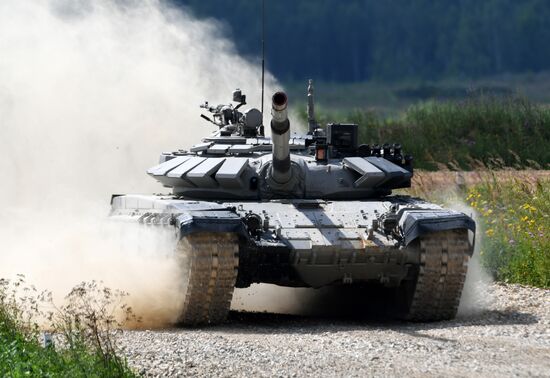 First round of Tank Biathlon Individual Pursuit Race competition. Day four