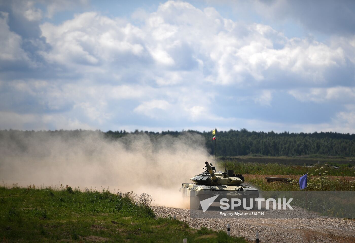 First round of Tank Biathlon Individual Pursuit Race competition. Day four