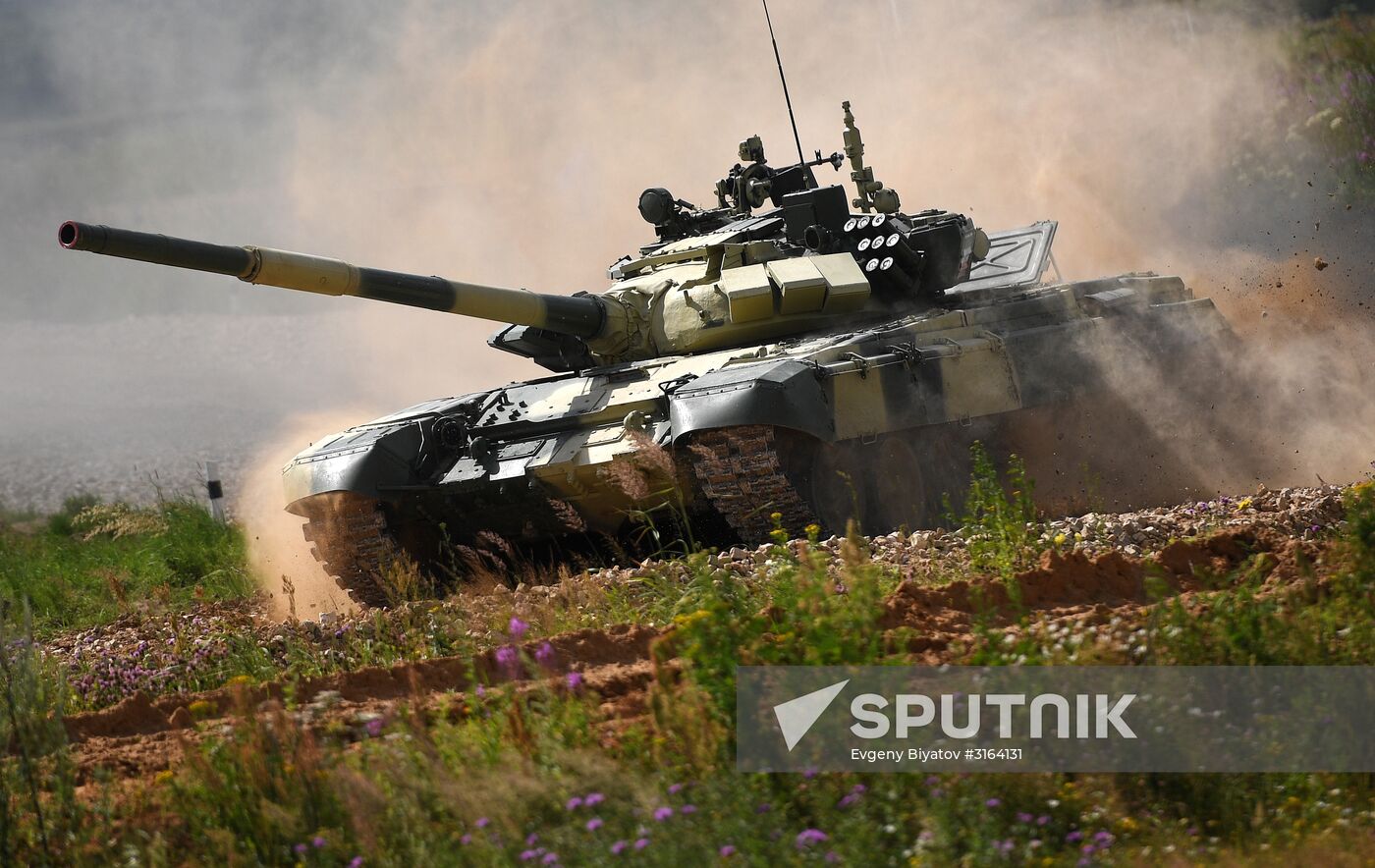 First round of Tank Biathlon Individual Pursuit Race competition. Day Four