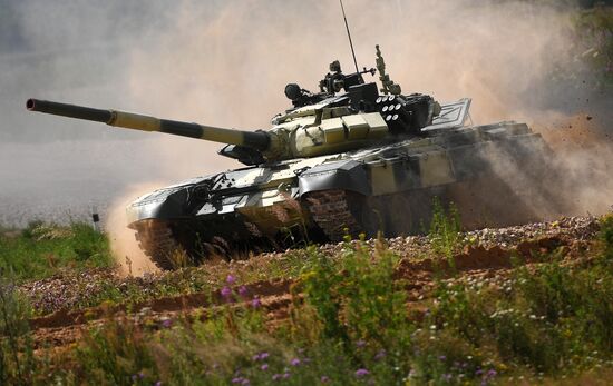 First round of Tank Biathlon Individual Pursuit Race competition. Day Four