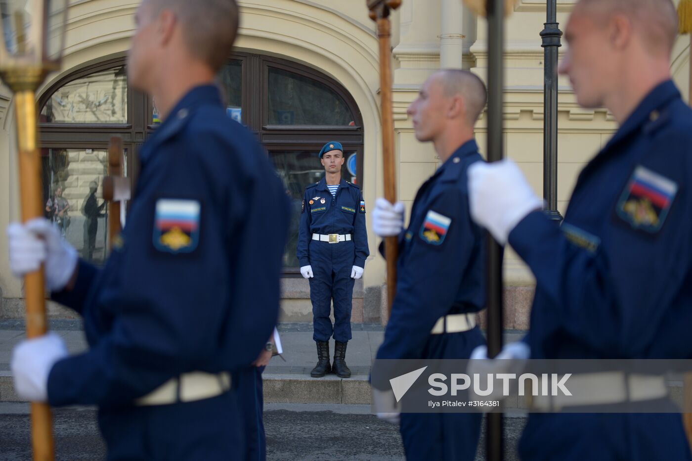 Paratroopers' Day on Red Square