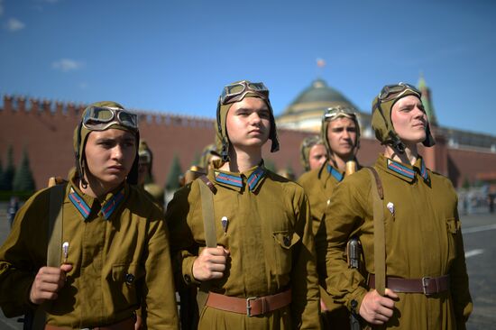 Paratroopers' Day on Red Square
