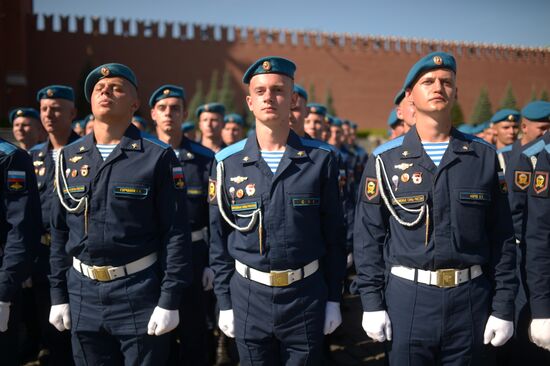 Paratroopers' Day on Red Square