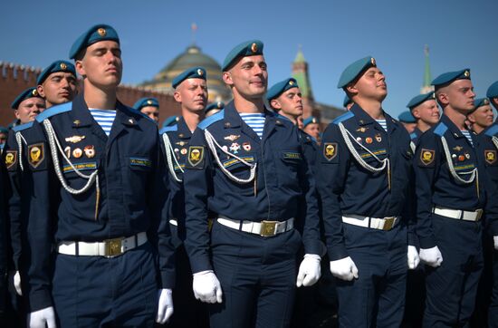 Paratroopers' Day on Red Square