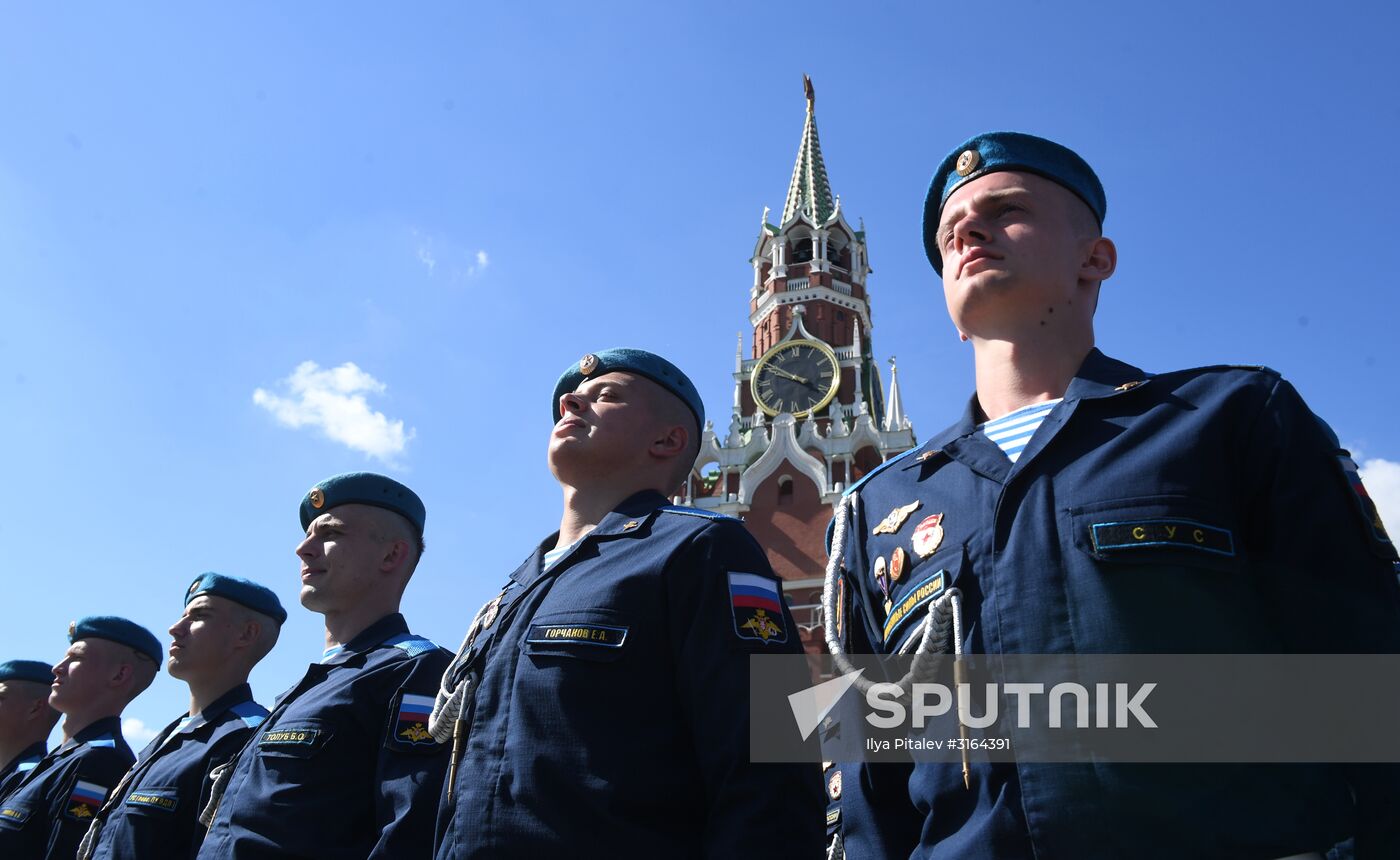 Paratroopers' Day on Red Square