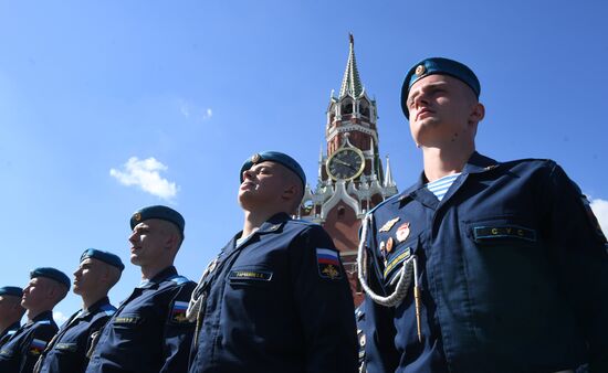 Paratroopers' Day on Red Square
